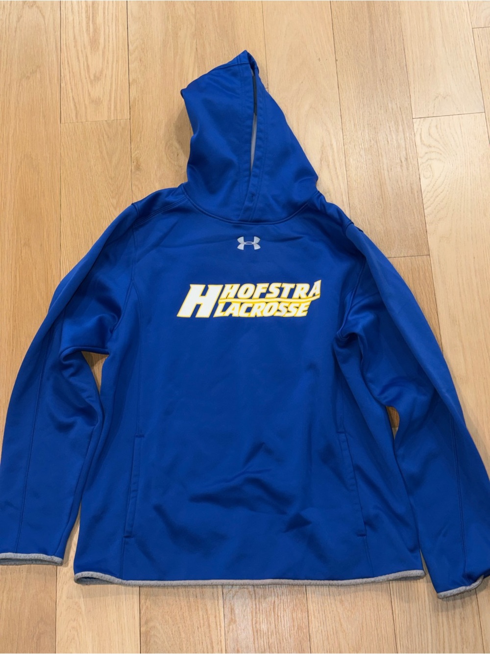 Under Armour Coldgear Women's Hofstra Lacrosse Blue Hooded Sweatshirt Size M